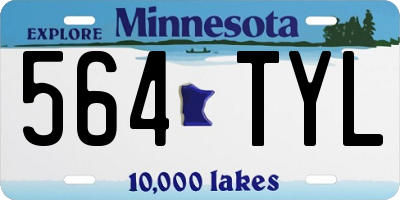 MN license plate 564TYL