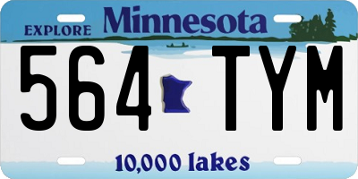 MN license plate 564TYM
