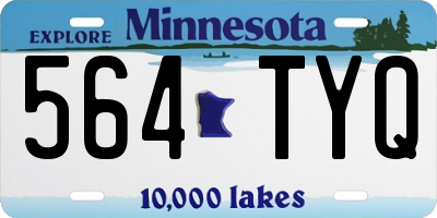 MN license plate 564TYQ