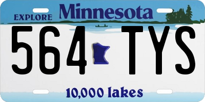 MN license plate 564TYS