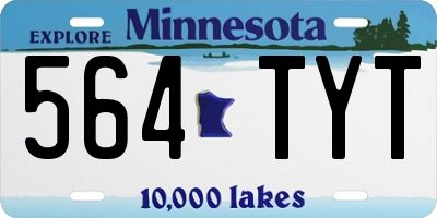 MN license plate 564TYT