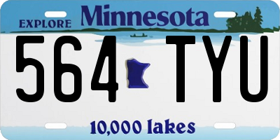 MN license plate 564TYU
