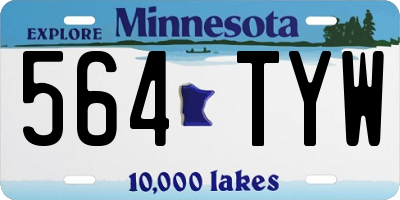 MN license plate 564TYW