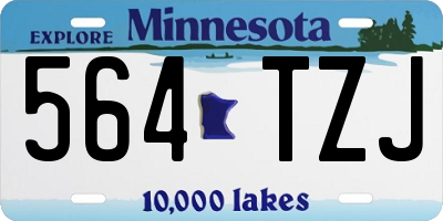 MN license plate 564TZJ