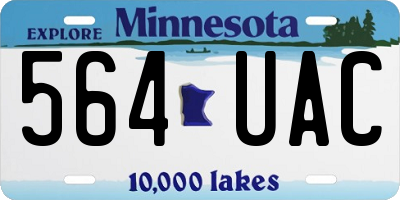 MN license plate 564UAC