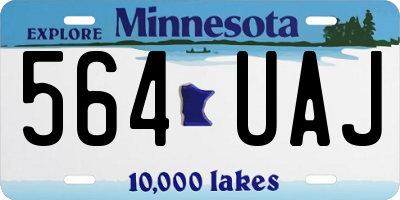 MN license plate 564UAJ