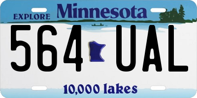 MN license plate 564UAL