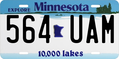 MN license plate 564UAM