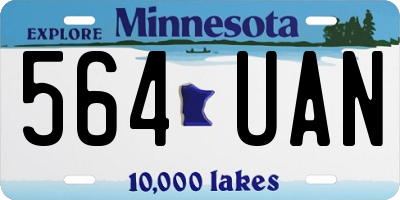 MN license plate 564UAN