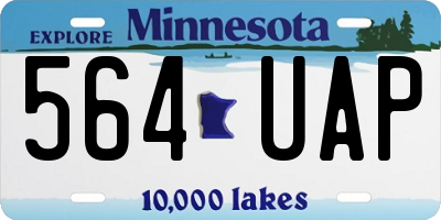 MN license plate 564UAP