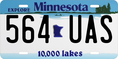 MN license plate 564UAS