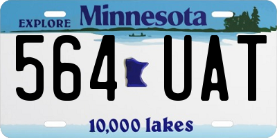 MN license plate 564UAT