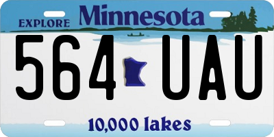 MN license plate 564UAU