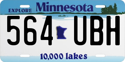 MN license plate 564UBH