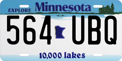 MN license plate 564UBQ