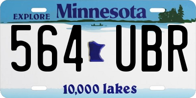 MN license plate 564UBR