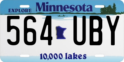 MN license plate 564UBY