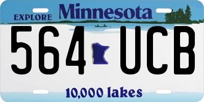 MN license plate 564UCB