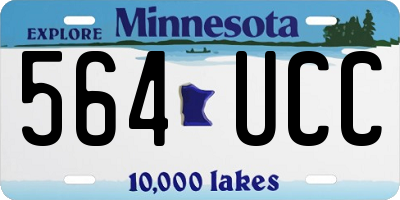 MN license plate 564UCC
