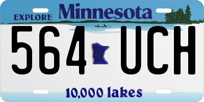 MN license plate 564UCH