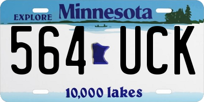 MN license plate 564UCK
