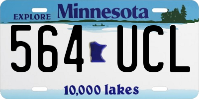 MN license plate 564UCL