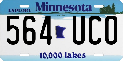 MN license plate 564UCO