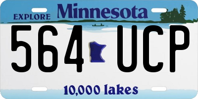 MN license plate 564UCP