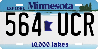 MN license plate 564UCR