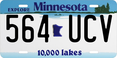 MN license plate 564UCV