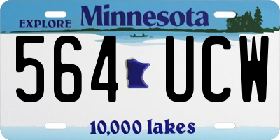 MN license plate 564UCW