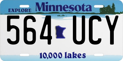 MN license plate 564UCY