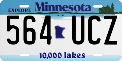 MN license plate 564UCZ