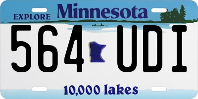 MN license plate 564UDI