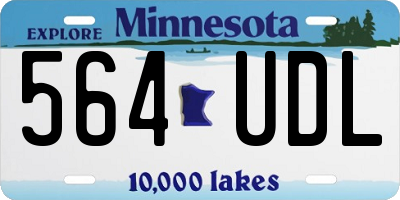MN license plate 564UDL