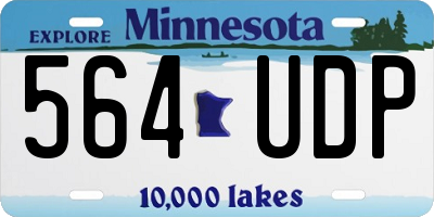 MN license plate 564UDP