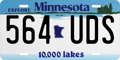 MN license plate 564UDS