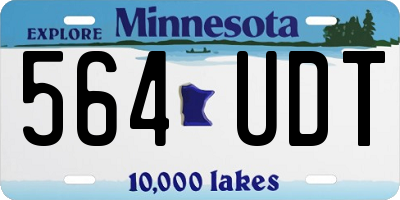 MN license plate 564UDT