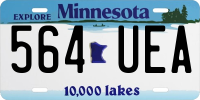 MN license plate 564UEA