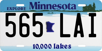MN license plate 565LAI