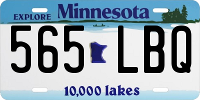 MN license plate 565LBQ