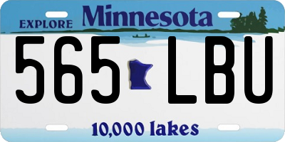 MN license plate 565LBU