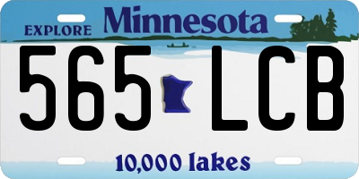 MN license plate 565LCB