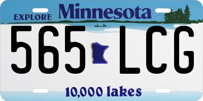 MN license plate 565LCG