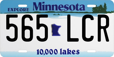 MN license plate 565LCR