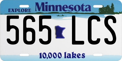 MN license plate 565LCS