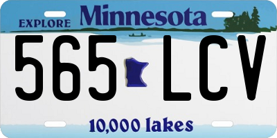 MN license plate 565LCV