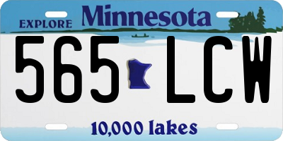 MN license plate 565LCW