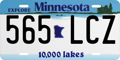 MN license plate 565LCZ