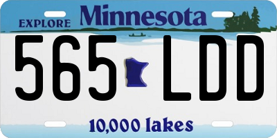 MN license plate 565LDD
